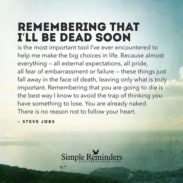 a quote from simple reminders on the topic of being dead in someone's life