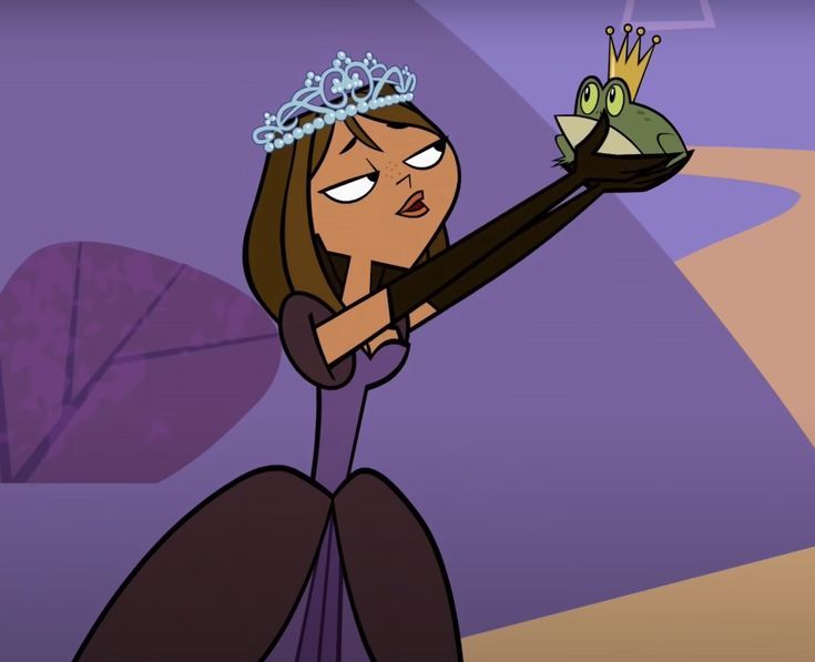 an animated image of a woman holding a frog on her arm and wearing a tiara