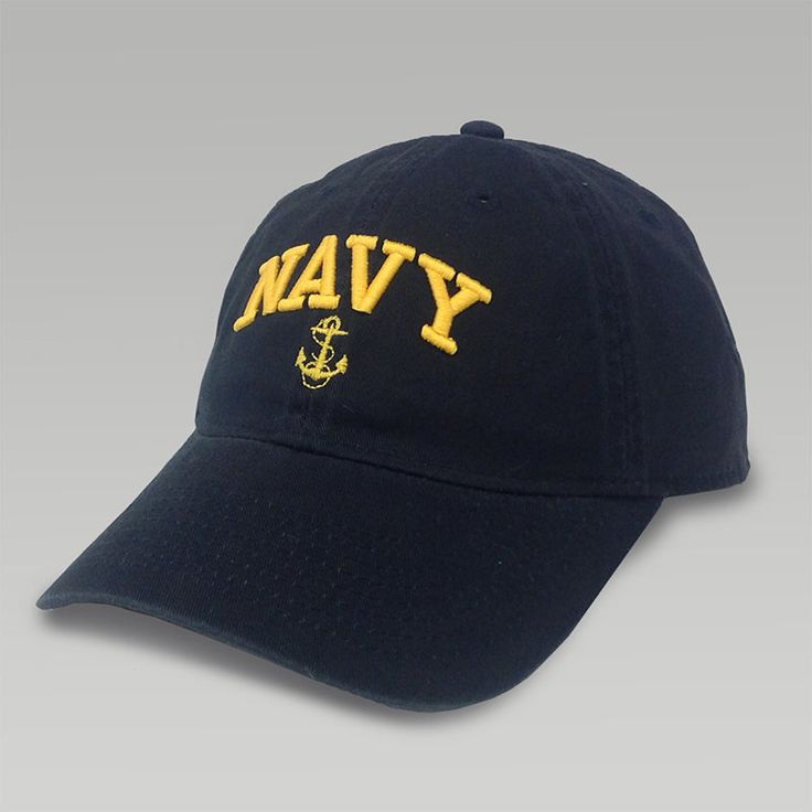 Show off your Navy Pride in the Navy Womens Anchor Hat in Navy. 100% Cotton Low profile hat Fabric strap with brass slide buckle in back One size fits most Embroidered "Navy" and anchor design Us Navy Women Work, Adjustable Navy Dad Hat With Curved Brim, Navy Adjustable Curved Brim Dad Hat, Navy Adjustable Curved Brim Baseball Cap, Classic Navy Adjustable Baseball Cap, Adjustable Navy Snapback Hat, Navy Hat With Adjustable Curved Bill, Navy Adjustable Baseball Cap With Flat Brim, Navy Military Cap