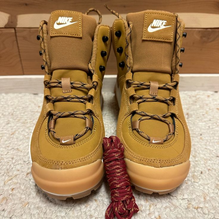 Nike City Classic Boot Womens Size 6.5 Brand New In Box Never Worn! Brown Lace-up Sneakers With Reinforced Toe, Brown Low-top Boots With Laces, Brown Low-top Hiking Boots With Laces, Casual Low-top Brown Hiking Boots, Nike Casual Low-top Hiking Boots, Sporty Brown Hiking Boots With Round Toe, Nike Synthetic Outdoor Boots, Nike Synthetic Boots For Outdoor, Nike Boots With Branded Insole And Round Toe