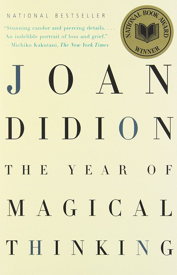 the cover of joan didion's book, the year of magical thinking