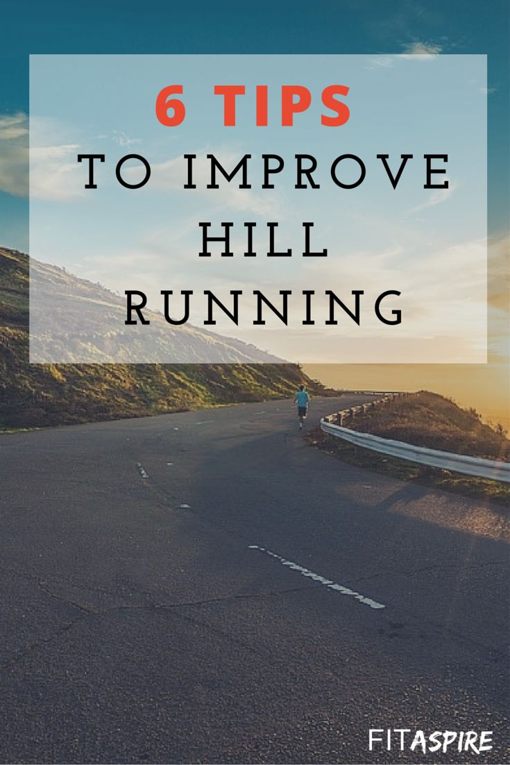 a road with the words 6 tips to improve hill running in front of an image