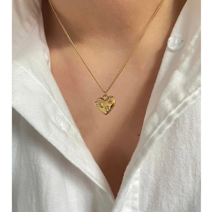 Give a gift of heart to the close once to you. This beautiful piece features CZ circle, water drop and a Star of David ✡️ . Pair it together with In My Heart Earrings to complete the set Made to last! Tarnish and Water Resistant. & Hypoallergenic 16 inches + 2 Inches ext Pendant .5 inch x .5 inch 18k Gold Plated over 316L Stainless Steel base. Cubic Zirconia Jewelry With Star Charm As Gift, Cubic Zirconia Star Charm Jewelry As Gift, Cubic Zirconia Jewelry With Star Charm For Gift, Heart Beads Cubic Zirconia Jewelry For Gifts, Cubic Zirconia Jewelry With Heart Beads For Gift, Cubic Zirconia Heart Beads Jewelry Gift, Gift Cubic Zirconia Necklace With Star Charm, Cubic Zirconia Star Charm Necklace Gift, Gift Star Charm Cubic Zirconia Necklace