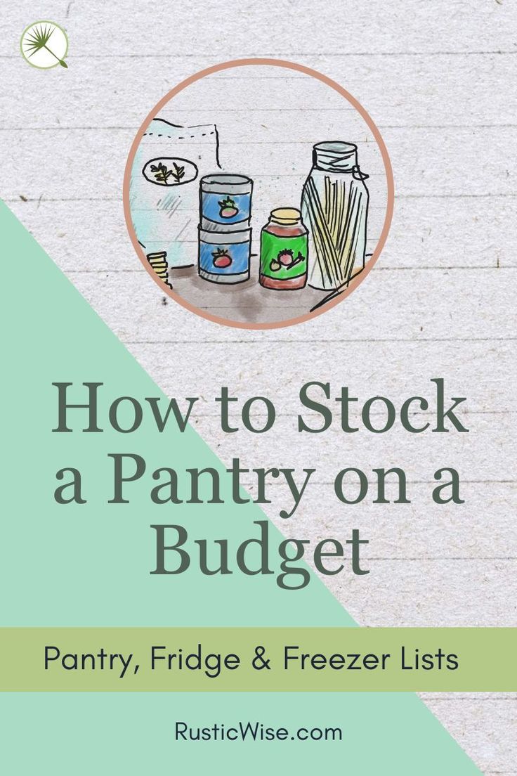 How to stock a pantry without breaking the bank. Freezer Essentials, Fridge Stock, Pantry On A Budget, Pantry Staples List, Stocked Pantry, Fridge Essentials, Fridge And Freezer, Creamy Recipes, Pantry Essentials