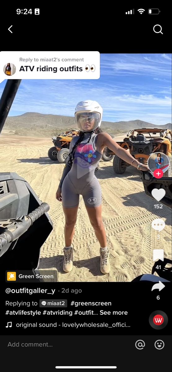 Atv Outfit Black Women, Atv Riding Outfit Arizona, Atv Riding Outfit Black Women, Bike Riding Outfits, Atv Black Women, Atv Outfit, Atv Riding Outfit, Baddie Atv Riding, Pink Dirt Bike