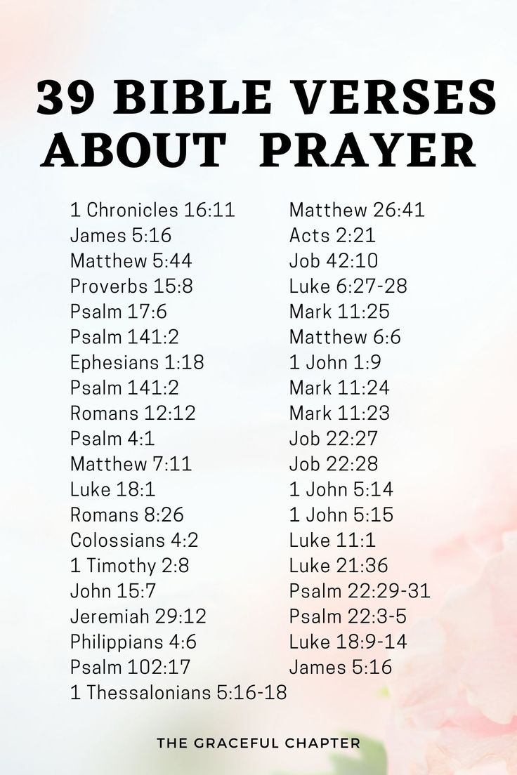 the bible verses about prayer poster with pink flowers and green leaves in front of it