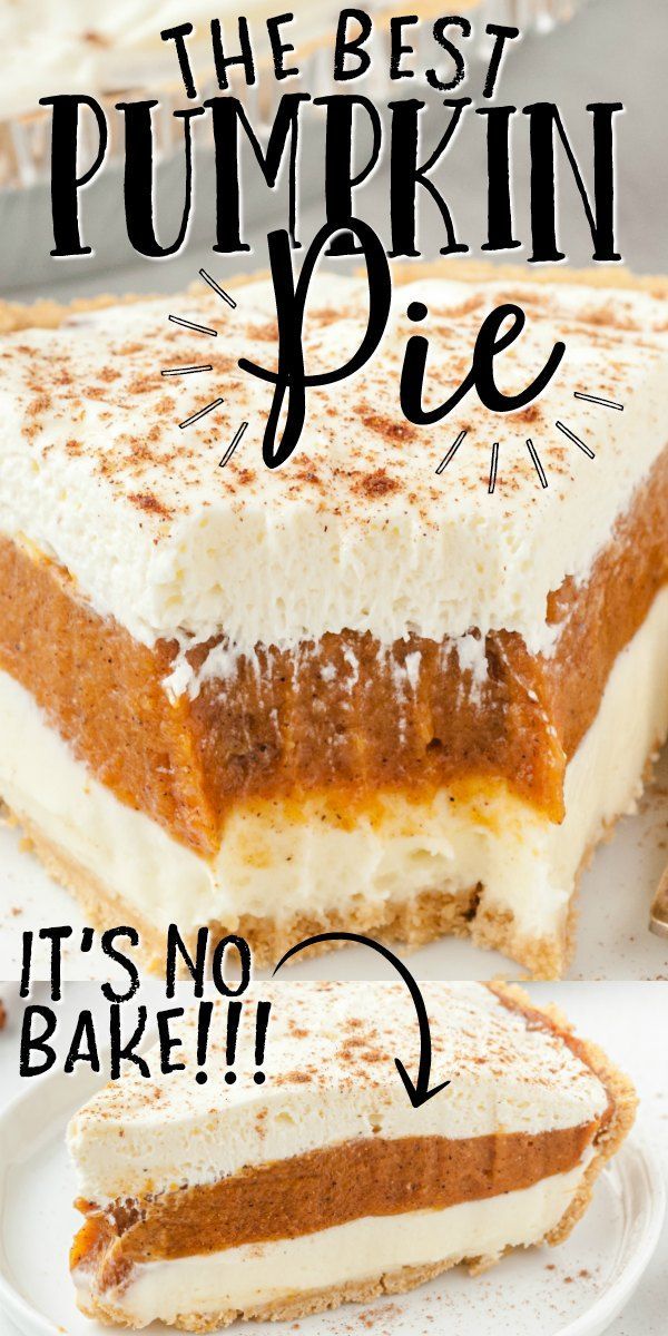 the best pumpkin pie it's no bake