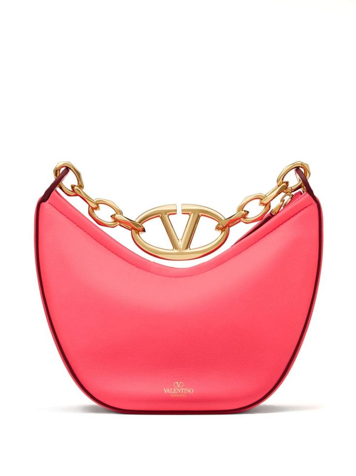 Moon Shoulder Bag, Valentino Bag, Shoulder Bag Pink, Mini Shoulder Bag, Strap Top, Strap Tops, Nappa Leather, Pink Bag, Valentino Garavani