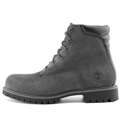 Timberland 6-Inch Alburn Boots 'Grey' A1OIZ Classic Timberland Hiking Boots With Reinforced Heel, Gray Leather Waterproof Boots With Round Toe, Gray High-top Waterproof Leather Boots, Gray High-top Leather Waterproof Boots, Classic Timberland Steel Toe Boots, Classic Timberland Boots With Steel Toe, Timberland Boots With Vibram Sole For Streetwear, Classic Timberland Hiking Boots With Moc Toe, Gray Leather Boots For Streetwear