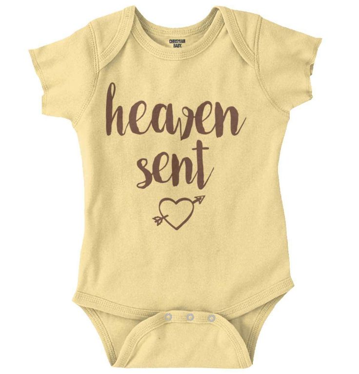 Brisco Brands Heaven Sent Christian Religious Baby Bodysuit Jumper Girls related product $8.99 Heaven Sent Christian Adorable Religious Girls Baby Infant Romper Newborn $9.99 Heaven Sent Christian Adorable Religious Baby Girl Bibs Infant Drooler Bib $9.99 Heaven Sent Christian Adorable Religious Toddler Girl Youth T Shirt For Kids  new babies birth shower sprinkle present party parties gender reveal christ blessed cross christianity again bible verse holy spirit son of god lord saved savior bles Christian Onesies, Funny Girl Onesies, Romper Bodysuit, Baby Rompers, Christian Tees, Girl Onesies, Heaven Sent, Cute Rompers, One Piece Bodysuit