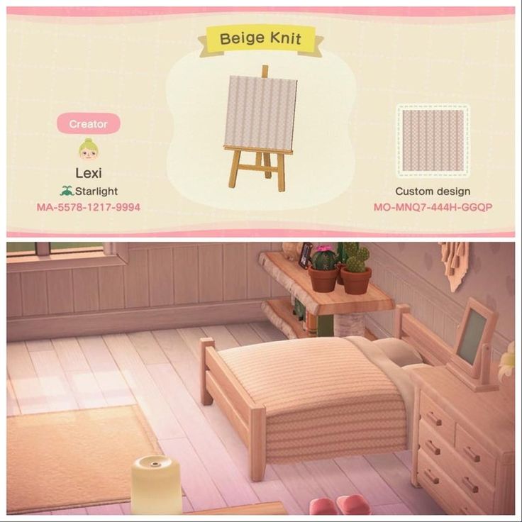 an image of a bed and desk in animal crossing