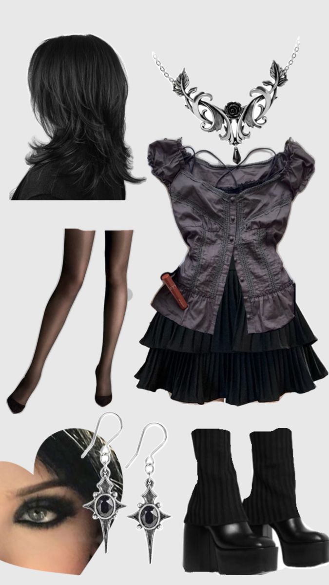 Coquette , dark acadamia , feminine , fairy grunge , Coquette Outfit, Dark Coquette, Clothing And Accessories