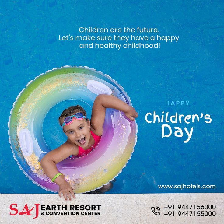 Happy Children's Day - SAJ Earth Resort Cochin Airport, Kerala Travel, Pool Life, Happy Children's Day, Hotel Luxury, Luxury Destinations, Children's Day, Five Star Hotel, Best Resorts