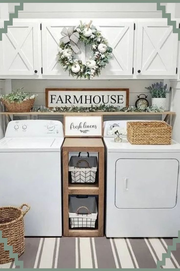 Small Laundry Room Makeovers – 57 Low Budget Ideas To Spruce Up Your Tiny Laundry Room on a Budget – Creative and CHEAP small laundry ideas to update your small, … Tiny Laundry Room, Farmhouse Laundry Room Ideas, Tiny Laundry, Small Laundry Room Ideas, Laundy Room, Tiny Laundry Rooms, Dream Laundry Room, Laundry Room Renovation, Laundry Room Ideas