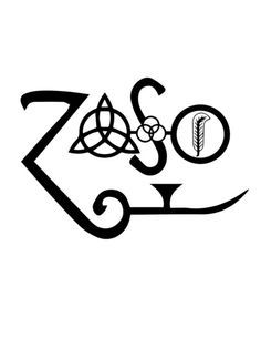 a sticker with the word zoo written in black and white on it's side