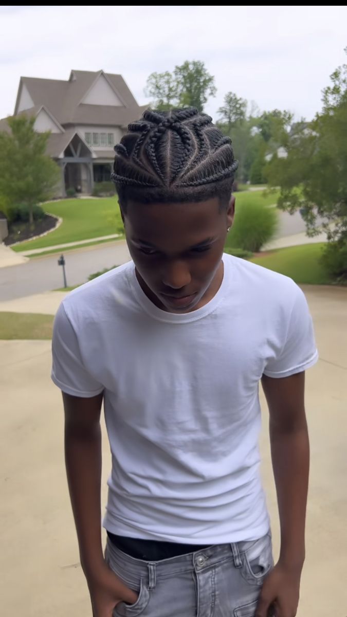 Cornrow Hairstyles Design, Boy Hairstyles Braids, Cornrolls Hairstyles Braids, Men Cornrows Design, Male Braid Styles, Creative Cornrow Hairstyles, Male Braids, Design Braids, Twist Hair Men