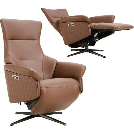 the reclining chair is upholstered and ready to be used as an office chair