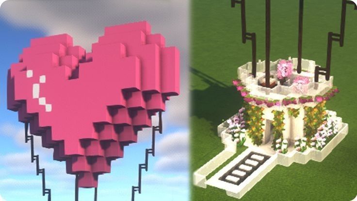 two pictures one with a heart and the other with flowers