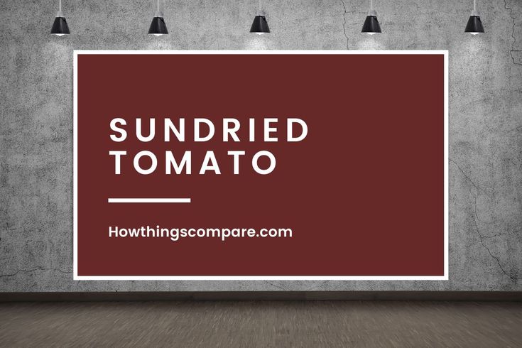 an empty room with the words sun dried tomato on it