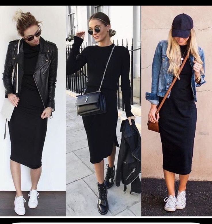 Black Pencil Dress Outfit Casual, Maxi Dress Tennis Shoes Outfit, Long Black Skirt With Tennis Shoes, Long Black Dress Sneakers Outfit, Sporty Black Dress Outfit, Mesh Midi Dress Outfit, Long Black Bodycon Skirt Outfit, Black Dress And Sneakers Outfit Casual, Maxi Dress Leather Jacket Outfit