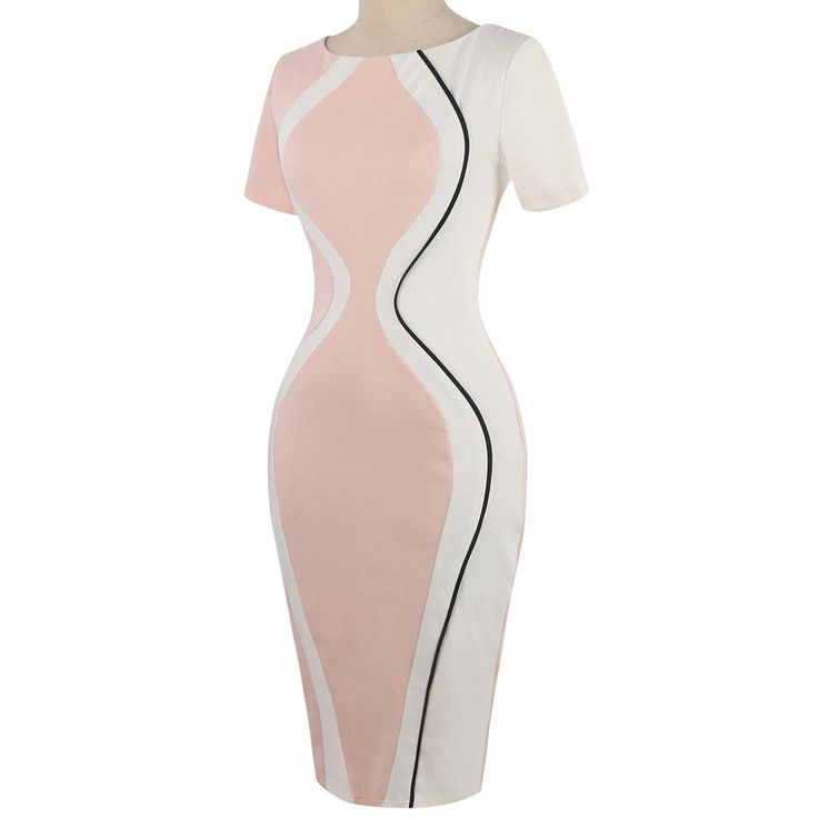 FAST SHIPPING Fashion Womens Dresses Designer Vestidos Bodycon Short Sleeve Party Business Pencil Dress JKP3754 Pink Knee-length Midi Dress For Office, Spring Office Bodycon Dress, Summer Workwear Fitted Bodycon Dress, Pink Knee-length Bodycon Dress, Mini Length Fitted Bodycon Dress For Office, Fitted Sheath Bodycon Summer Dress, Office Mini Length Fitted Bodycon Dress, Spring Sheath Bodycon Dress Slim Fit, Summer Stretch Mini Dress For Office