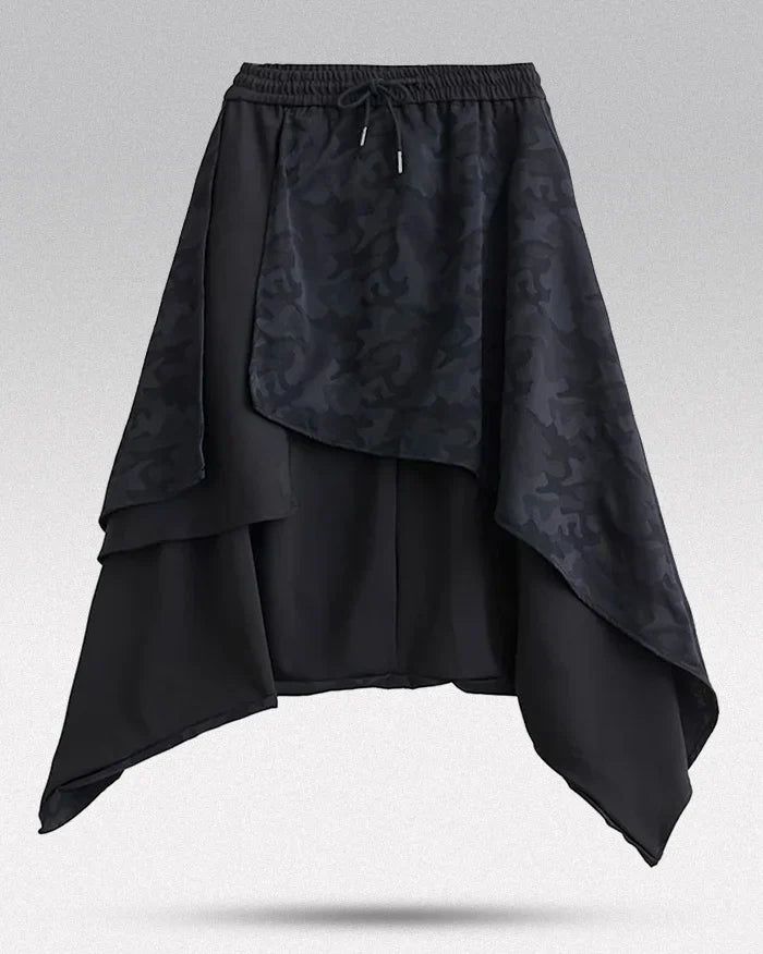 An exceptional dystopian style with the "Zunami" Skirt Pants Step into a new era of fashion with the "Zunami" Skirt Pants . These avant-garde pants are designed for those who dare to be different, blending the timeless elegance of a skirt with the modern edge of urban wear. Crafted for the bold, these pants offer an innovative silhouette  that sets you apart from the crowd.  Size Guide (cm) Size Waist (cm) Hips (cm) Bottoms (cm) Length (cm) One size 66-105 156 42 83-93 Size Guide (inches) Size W Skirt And Pants, Dare To Be Different, Pants Style, Layered Design, Urban Wear, Layers Design, Wearing Black, Skirt Pants, Fashion Pants