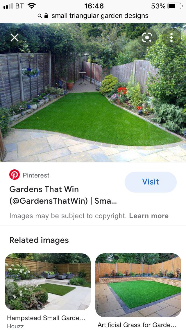 an image of a backyard with landscaping and lawn care products on the screen, including artificial grass