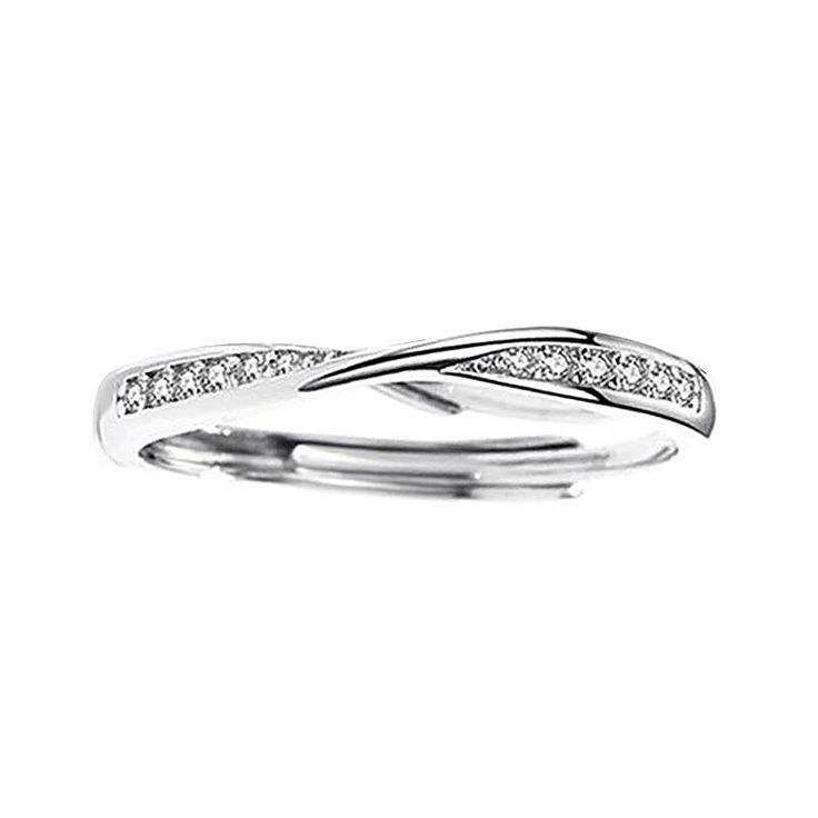 This absolutely stunning stackable eternity band is adorned with a glimmering set of delicately placed stones on a 925 sterling silver. The elegant and classic design will never go out of style. Whether it's weddings, engagements, parties, birthdays or everyday, this ring will make you look beautiful and always fashionable. Material: 925 sterling silver Floral Wedding Ring, Couple Rings, Eternity Band, 925 Silver Rings, Ear Studs, Eternity Bands, Go Out, Out Of Style, Classic Design