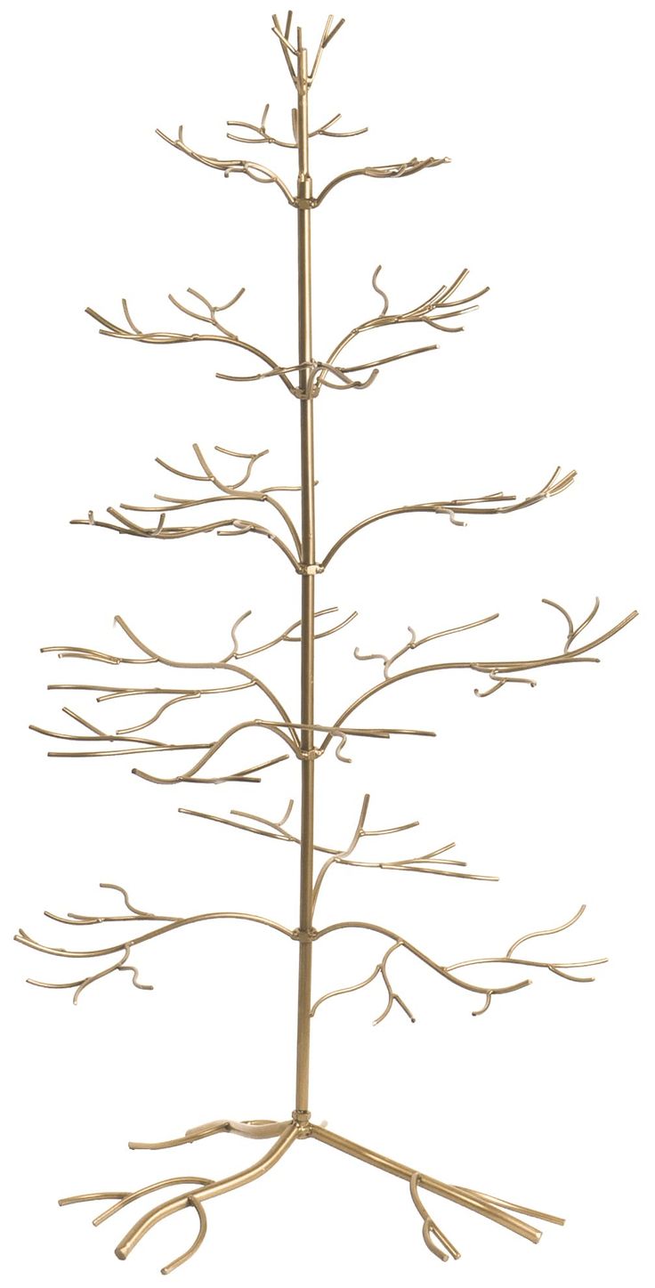 a metal tree is shown against a white background