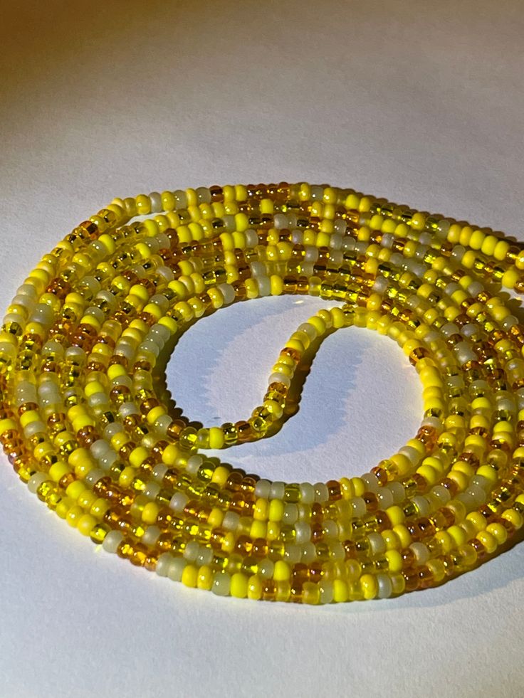 Yellowstone Gold One 2strand tie on Waistbeads. Color Meanings, Beaded Jewelry, Jewelry Design, Beads, Gold, Art