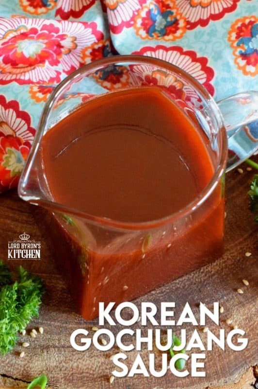 korean gochuang sauce in a glass measuring cup