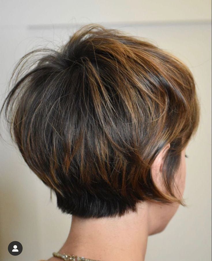 Bilevel Haircut, Short Hair For Thinner Hair, Hair Styles For Really Short Hair, Layered Short Bob, Longer Pixie Haircut, Easy Hair Cuts, Crop Hair, Short Hair Trends, Long Pixie