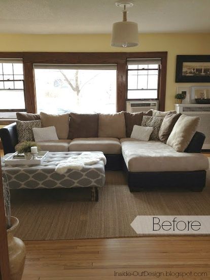 the living room is clean and ready to be used as a den or family room