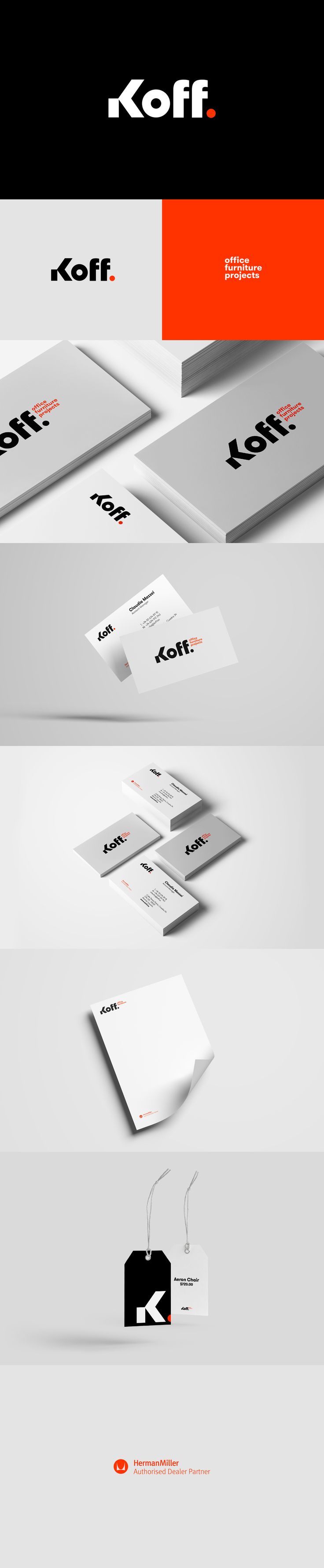 some white and red business cards on top of each other with the words kofi