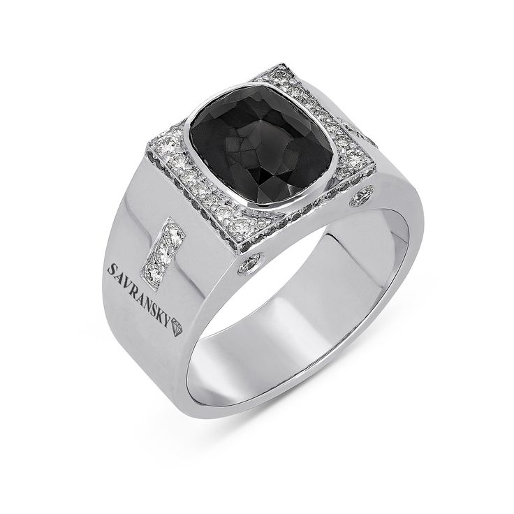 4.79 carat black and white diamonds men's ring set in 18k white gold
Center diamond:Weight: 3.99 caratColor: Natural Black
White Diamonds: 0.55 carat
Black Diamonds: 0.25 carat Men's Black Diamond Rings, Formal Black Rings With Black Diamonds, Classic Black Spinel Ring For Formal Occasions, Classic Formal Black Spinel Rings, Classic Black Diamond Rings For Formal Occasions, Classic Black Spinel Diamond Ring For Formal Occasions, Classic Formal Black Diamond Ring, Luxury Black Spinel Jewelry For Formal Occasions, Luxury Black Spinel Jewelry For Formal Events