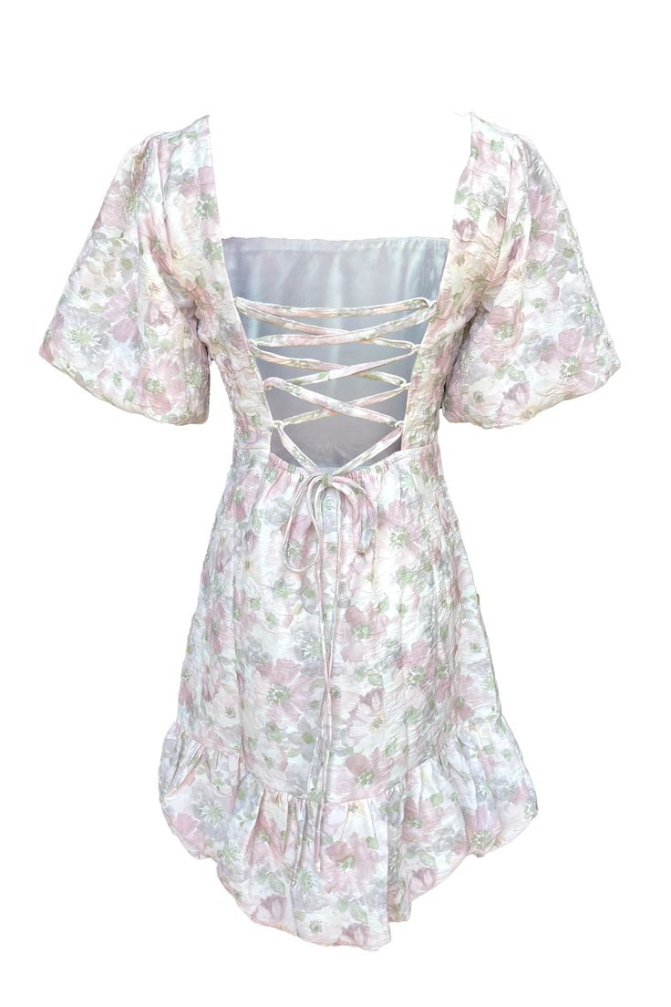 (SALE ITEM - FINAL SALE)Elevate your wardrobe essentials with a dose of freshness with this mini floral print dress. Its girly charm and light pastel floral colors make it a perfect choice on any summer day. Size guide: For sizing, please refer to the following guide. If you have any questions about sizing or fit, we welcome you to call, email or DM us. Inches S (0-4) M (4-6) L (8-10) XL (12-14) Bust 34.6 36.2 37.8 39.4 Waist 28.3 29.9 31.5 33.1 Hip 37.8 39.4 40.9 42.5 Summer Ditsy Floral Print Dress With Square Neck, Summer Floral Dress With Ditsy Print And Square Neck, Summer Floral Print Mini Dress With Square Neck, Summer Rose Print Mini Dress, Summer Mini Dress With Floral Print And Square Neck, Cute Pink Mini Dress With Ditsy Floral Print, Mini Floral Dress With Ditsy Print For Brunch, Feminine Summer Floral Dress For Brunch, Feminine Spring Floral Dress With Rose Print