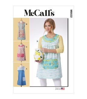 an image of a woman's apron and dress sewing pattern