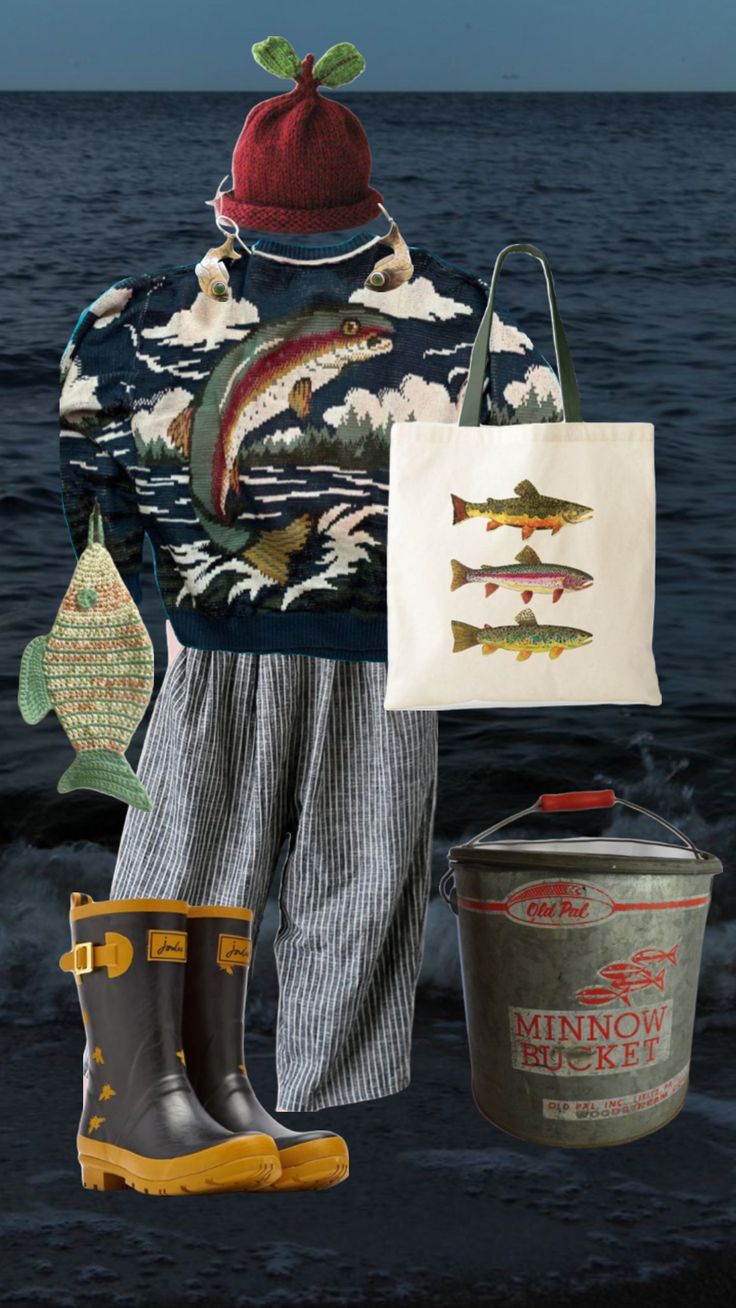 #aesthetic #outfit #sweater #knit #vintage  #outfitinspo #vibes #fisherman #coastal #knithat #fish Fisherman Outfit Men, Coastal Grandfather Aesthetic, Fisherman Aesthetic Outfit Men, Fishing Aesthetic Outfit, Lighthousecore Outfit, Nautical Aesthetic Outfit, Fisherman Outfit Aesthetic, Fish Outfit Aesthetic, Fisherman Aesthetic Outfit