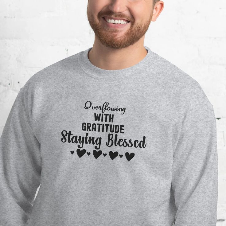 Embroidered Overflowing with gratitude, Staying Blessed Crewneck – mysticalcherry Plant A Tree, Wall Arts, Drop In, Caicos Islands, Turks And Caicos Islands, Trinidad, A Tree, Trinidad And Tobago, Gratitude