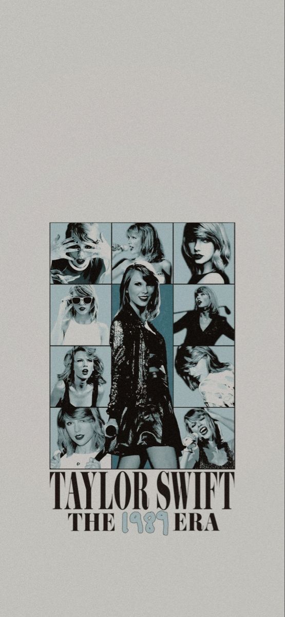 the poster for taylor swift's new album, the era is shown in black and white