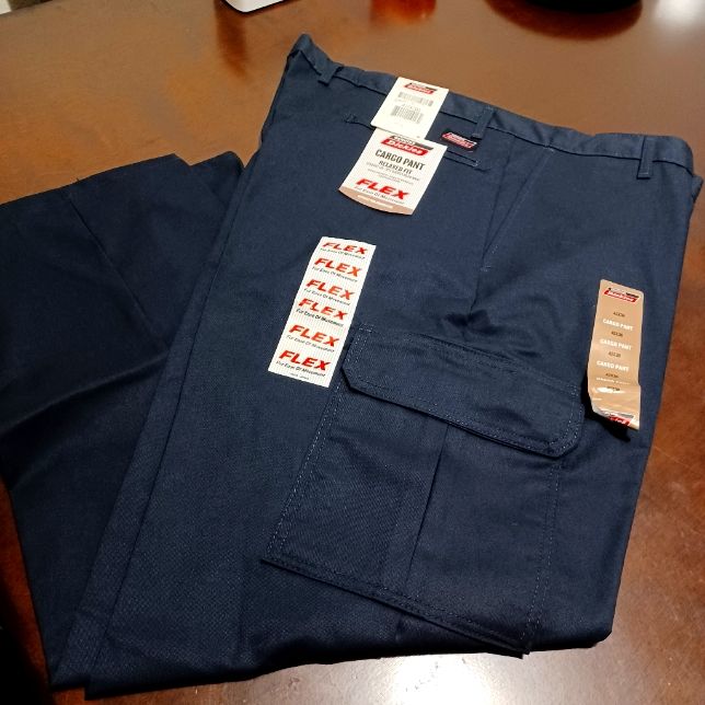 Straight Leg Sits Slightly Below Waist Cargo Pockets Color Navy Blue Size 4230 New. Baggy Dungarees, Dickies Cargo Pants, Dickie Work Pants, Tan Cargo Pants, Cargo Work Pants, Dickie Jeans, Dickies 874, Mens Work Pants, Painters Pants