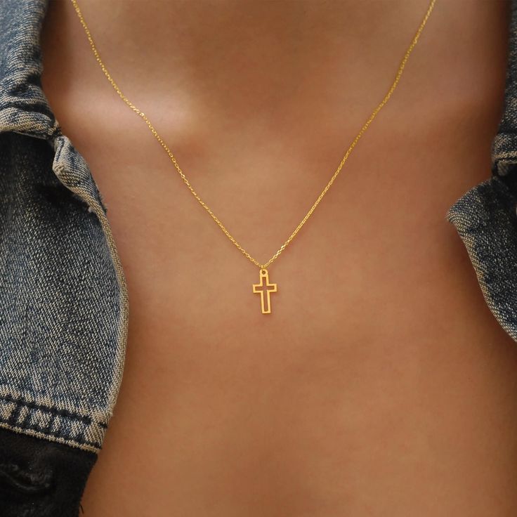 Crown Of Thorns Necklace, Unique Cross Necklace, Location Names, Chain Cross Necklace, White Gold Cross Necklace, Cross Necklace Gold, Dainty Cross Necklace, Tiny Cross Necklace, Cross Necklace Women