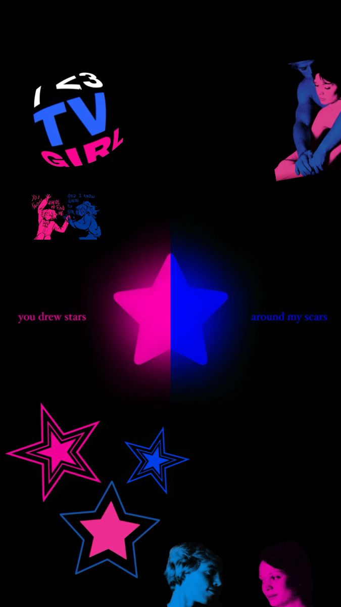 the stars are all different colors and shapes