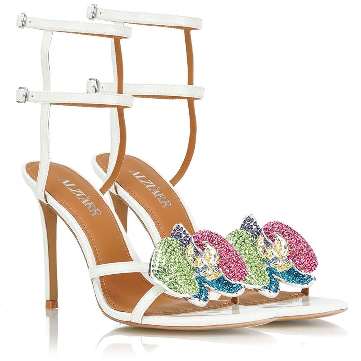 The Lady Orchid Multi Crystals White – ALZÚARR Lirika Matoshi, Orchid Collection, Crystals White, Client Service, Shoes Heels Classy, The Orchid, Blue Pink Purple, Favorite Flower, Heels Classy