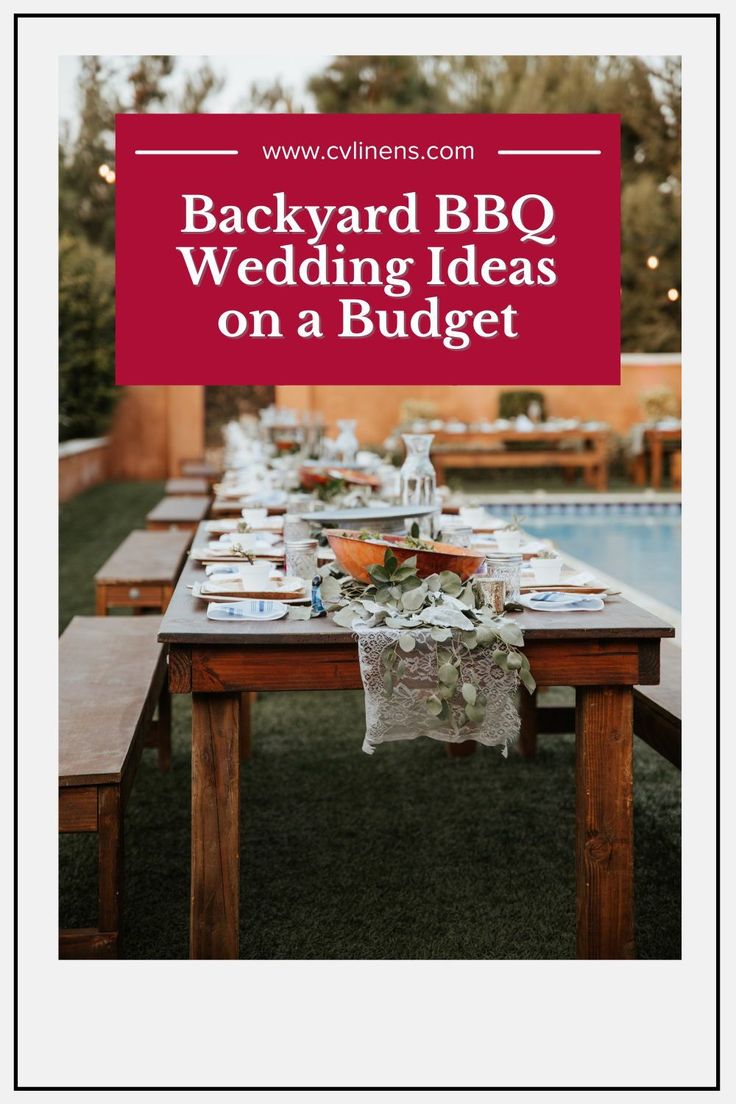 backyard bbq wedding ideas on a budget