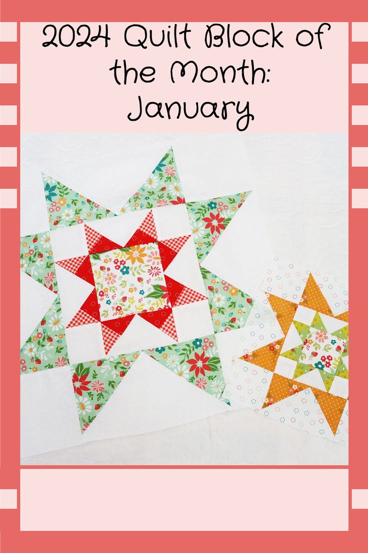 the month quilt block of the month is january