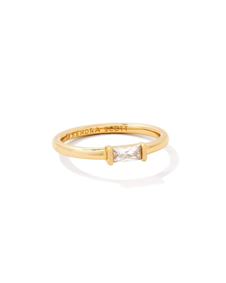 Gold Rings Kendra Scott, Kendra Scott Juliette, Gold Kendra Scott Ring, Simple Band Rings Women, Kendra Scott Ring Gold, Kendra Scott Rings, Push Ring, Kendra Scott Ring, Bday List