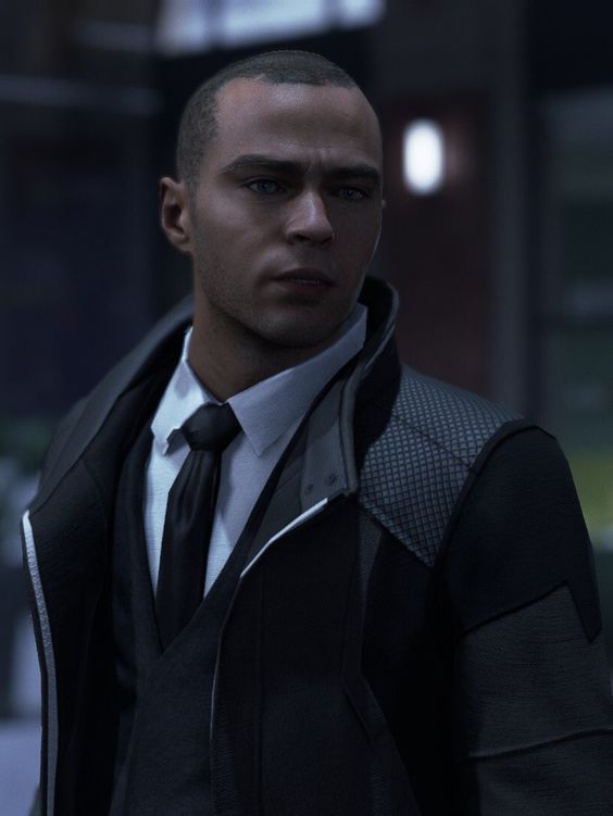 Marcus Detroit Become Human, Dbh Icons, Detroit Become Human Aesthetic, Detroit Become Human Markus, Quantic Dream Games, Dbh Markus, Markus Dbh, Detroit Become Human Game, Sci Fi Character Design