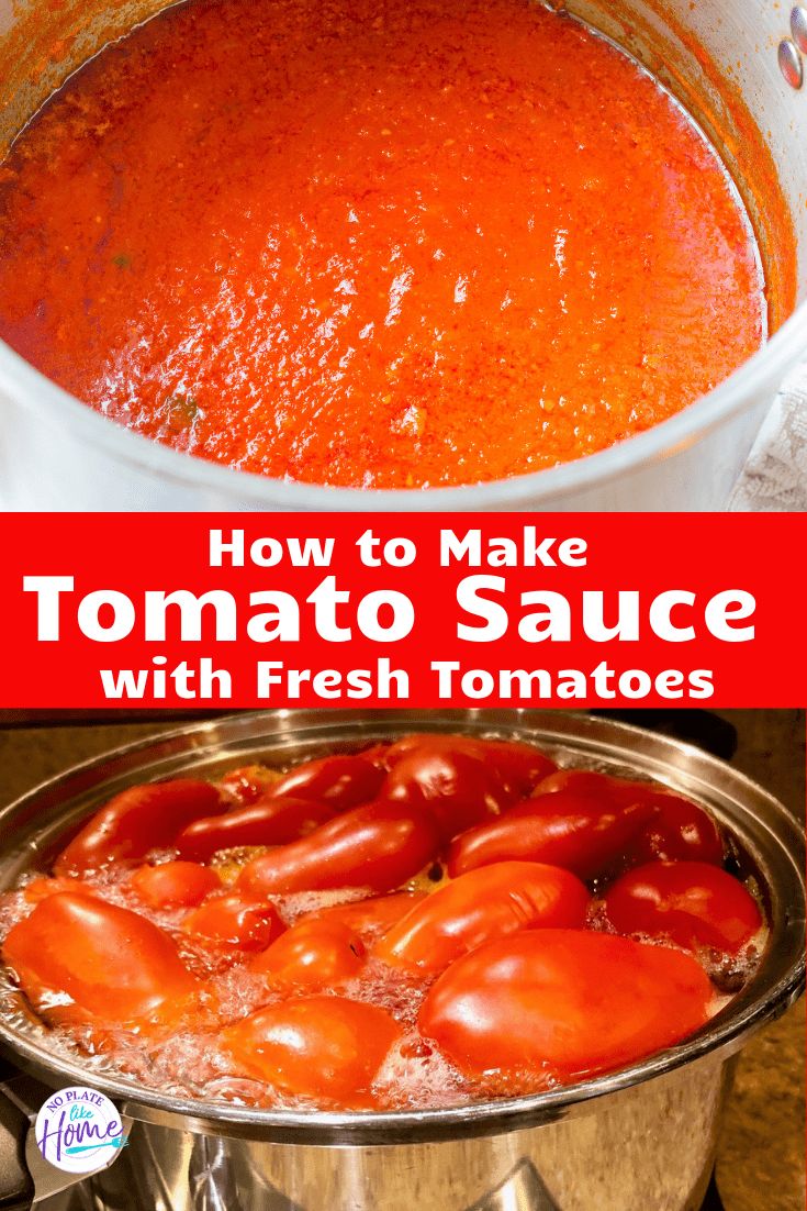 how to make tomato sauce with fresh tomatoes