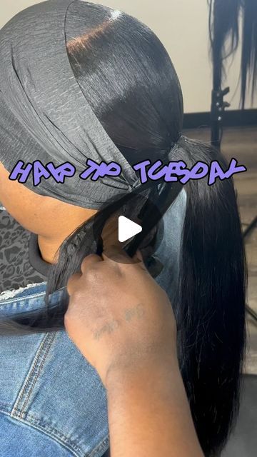 TASHIA | PONYTAIL SPECIALIST on Instagram: "FREE GAME 📝 Should I Do More Hair Tip Tuesday’s To Help You Enhance Some Of Your Skills? Comment Below  Tag Me Or Send A DM If You Use My Technique To Secure Your Wrap Around Band For Your Ponytail And Let Me Know How It Works Out For You.  I’m Leaning Towards Creating My Own Personal Youtube Page To Give You Guys More In Depth Hair Content Videos, Be On The Look Out Come July.   - Style: Sleek Extended Ponytail   - To Schedule An Appointment Click The Link In My Bio  - VIP/ Squeeze In Appointment Are Unavailable   - New Clients Are Always Welcomed   - All Ponytails Are Natural Hair Friendly  Watch My Story For More Post, Tips And Info  • • • • #ponytail #midhighponytail #dallasponytails #arlingtonponytails #ponytailspecialist #softbabyhairs #na Neat Ponytail Hairstyles, Adding Hair To Ponytail Braid, Side Part Braid Ponytail, Smooth Ponytail For Black Women, Glued Ponytail, How To Add Weave To A Ponytail, Ponytail With Closure, How To Wrap Hair Around Ponytail Tutorial, Products For Slick Ponytail